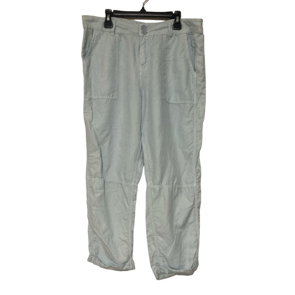 Calvin Klein Jeans Ankle Cuffed Light Blue Linen Pants - Size S